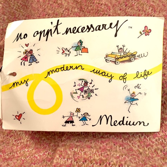 No Appt. Necessary V-Neck Knit Sleeveless Dress Lined Soft Pink Size Medium - Picture 12 of 12